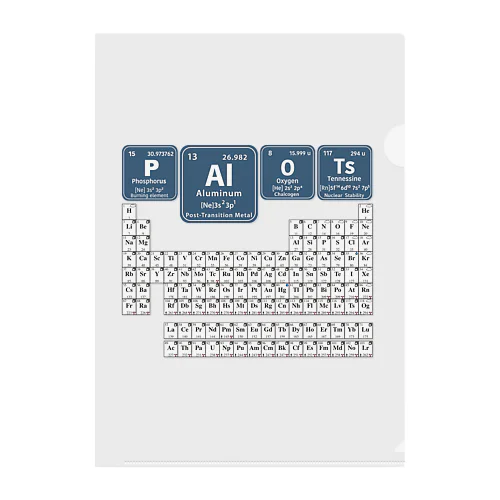 元素記号の虜 クリアファイル