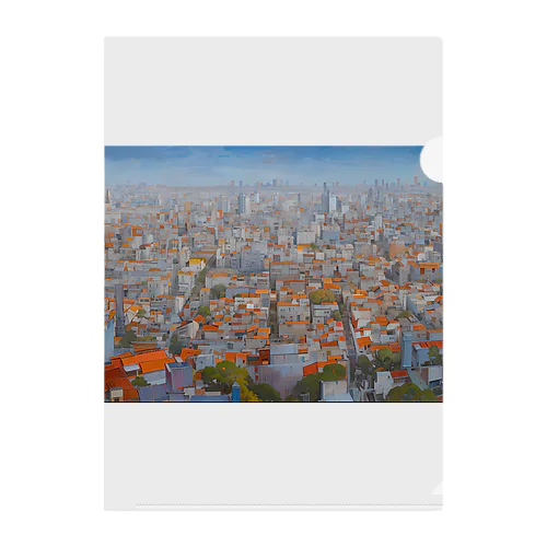 都市の風景 Clear File Folder