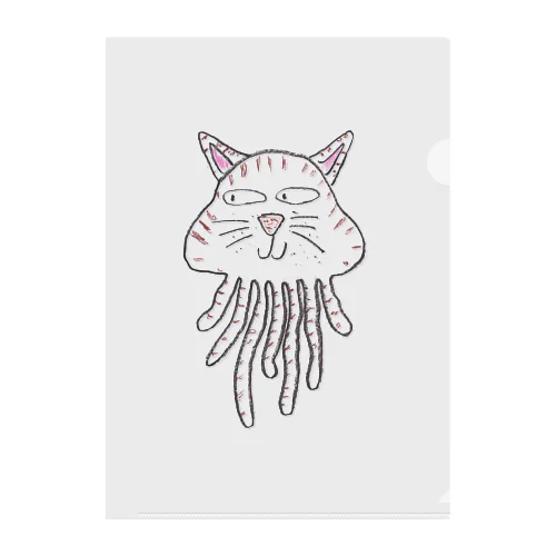 クラゲねこ Clear File Folder