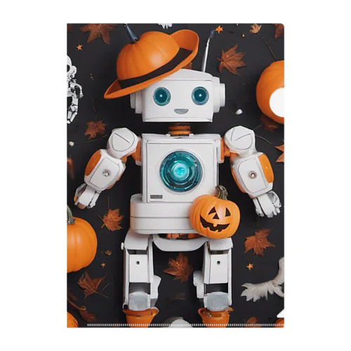 【ハロウィン】ロボット Clear File Folder