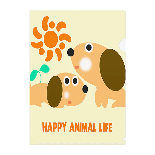 HAPPY ANIMAL LIFE  クリアファイル