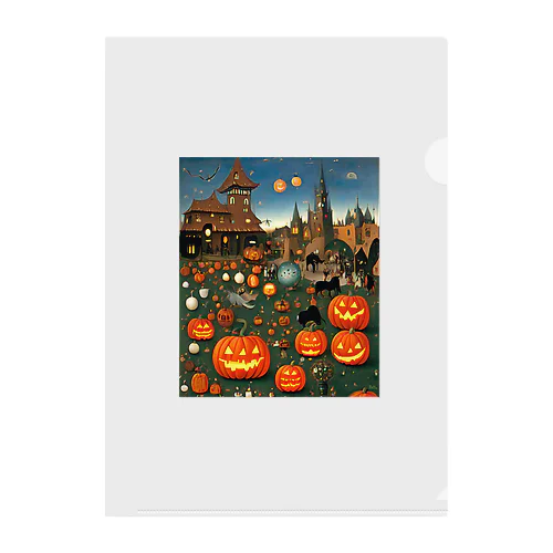 ハロウィン風景 Clear File Folder