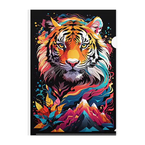 Vivid-Tiger（ビビッド‐タイガー） Clear File Folder