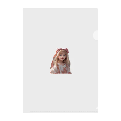 かわいい美女 Clear File Folder