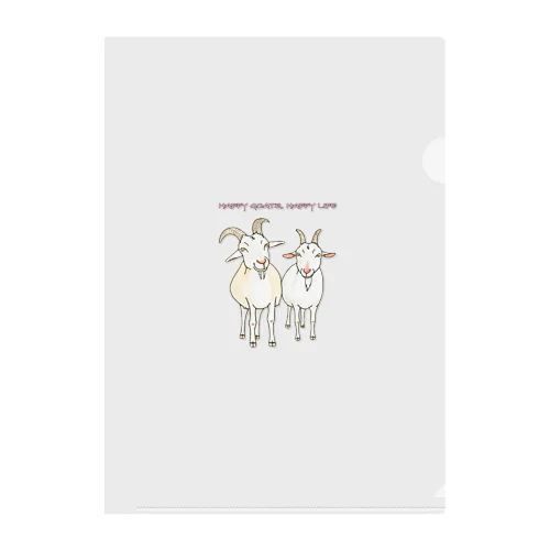 Happy goats, happy life 〜4歳記念〜 Clear File Folder