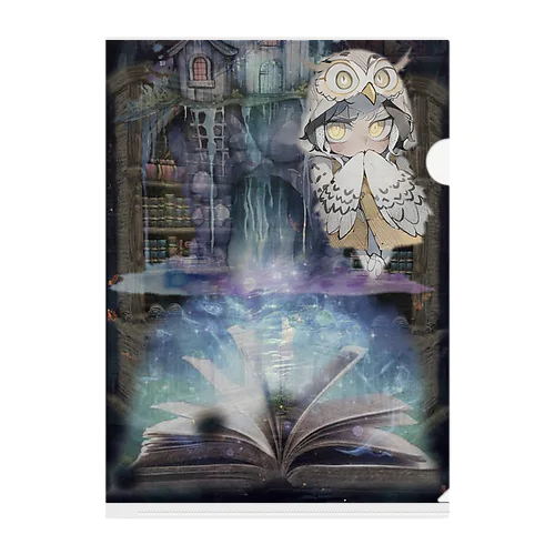 紡がれる梟の世界 Clear File Folder