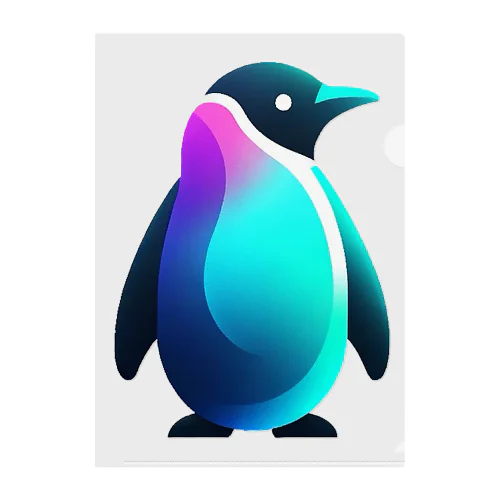 スタイリッシュペンギン Clear File Folder