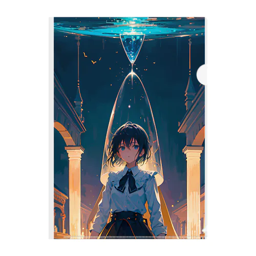 Clock Journey  〜一対の針が紡ぐ絶え間ない調べの旅〜　No.1 「どこでもないところ」 Clear File Folder