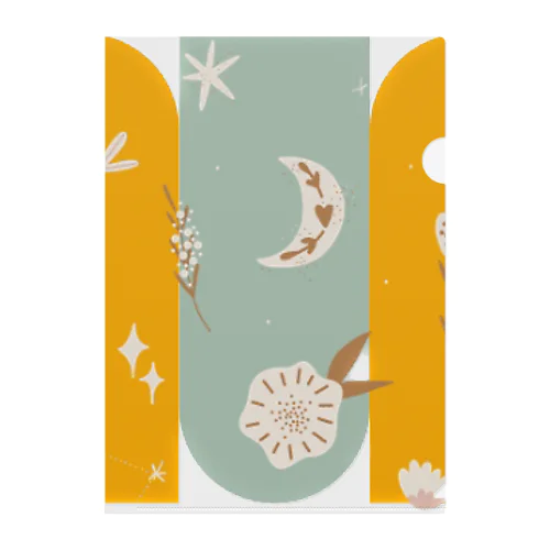 BOHO MOON Clear File Folder