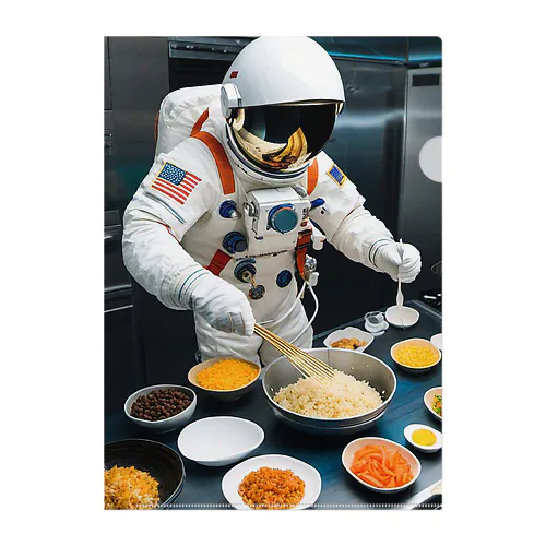 スペースクッキング炒飯編 クリアファイル