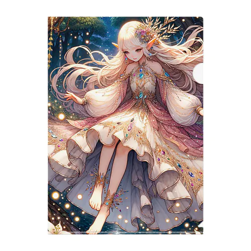 星の精霊の夜舞 Dance of the Star Spirit Clear File Folder