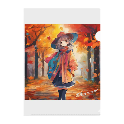 autumn 02 Clear File Folder