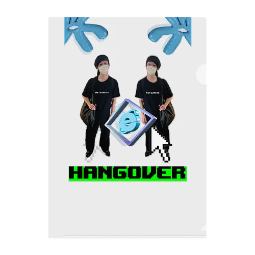 HANGOVER 松本 クリアファイル