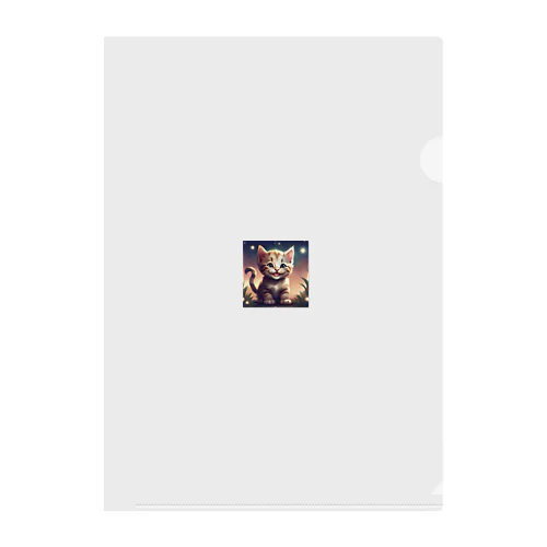 笑顔の子猫グッズ Clear File Folder