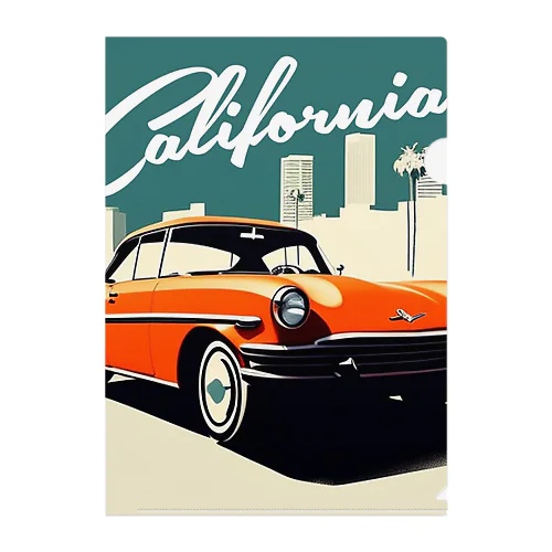 カリフォルニアのオレンジの車 클리어파일