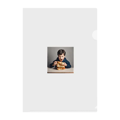 ホットサンド少年 Clear File Folder