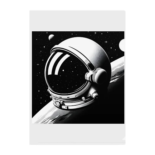 宇宙飛行士の眼差し Clear File Folder