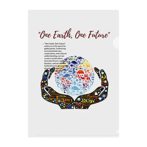 One Earth, One Future クリアファイル