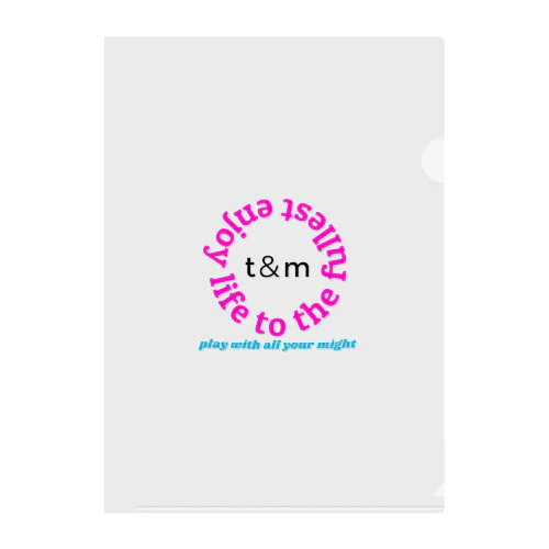 t&m enjoy life to the fullest Clear File Folder