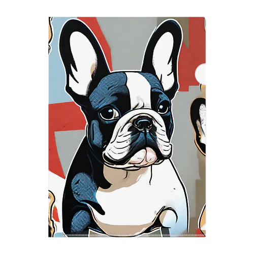 Cool French Bulldogs クリアファイル