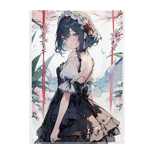 花と少女 Clear File Folder