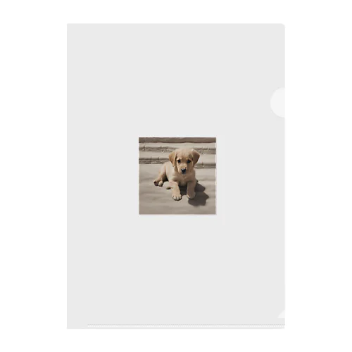 かわいい仔犬のグッズ Clear File Folder