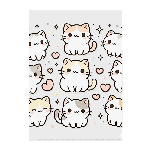 Kitty Love Galaxy Clear File Folder