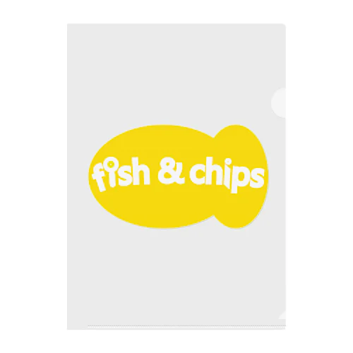 fishandchips Clear File Folder