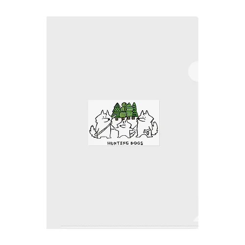 HUNTING DOGS Clear File Folder