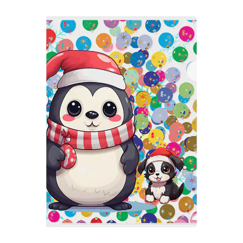 ペンギン犬 Clear File Folder