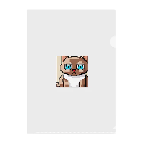 ドット絵マンチカン Clear File Folder