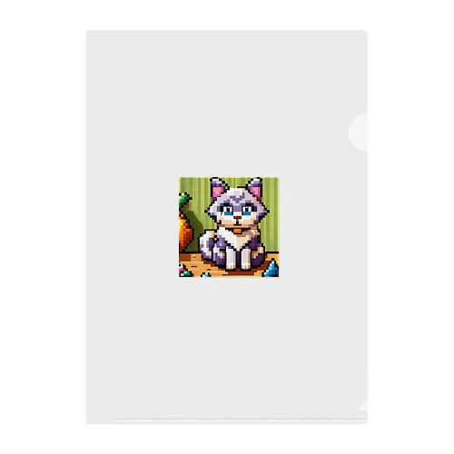 ドット絵バーマンキャット Clear File Folder