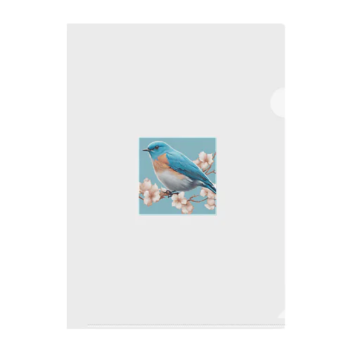 beautiful blue bird Clear File Folder