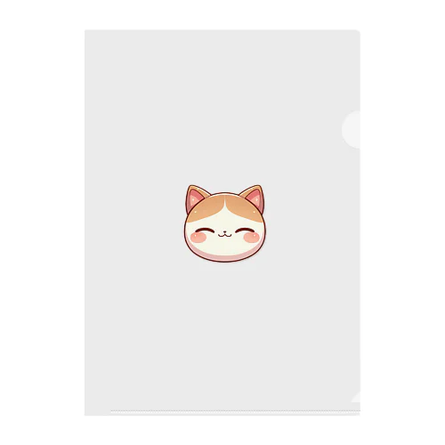 ほっぺたんまるみかん猫 Clear File Folder