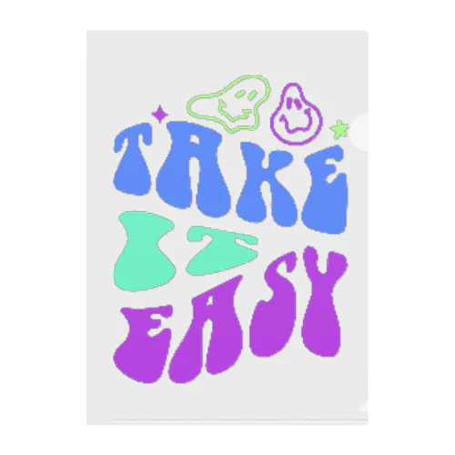 🌟 Take It Easy Apparel & Goods 🌟 Clear File Folder