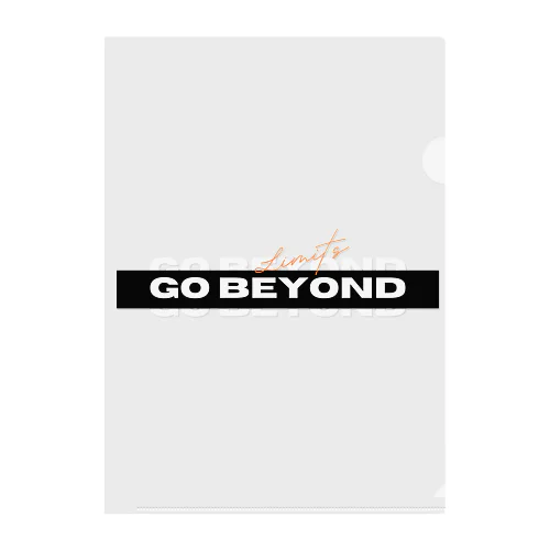 "Beyond Limits" Graphic Tee & Merch クリアファイル