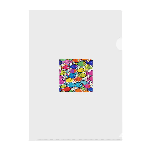 colorful "sakana" Clear File Folder