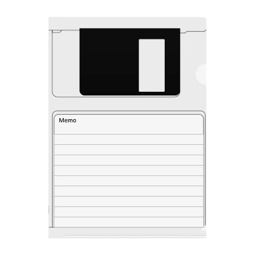 floppy disk 3.5inch クリアファイル
