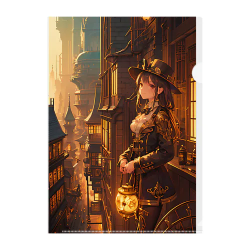 Steampunk Journey　〜ノスタルジア溢れる蒸気機関の世界の旅〜　No.3「拝啓、21世紀」 Clear File Folder