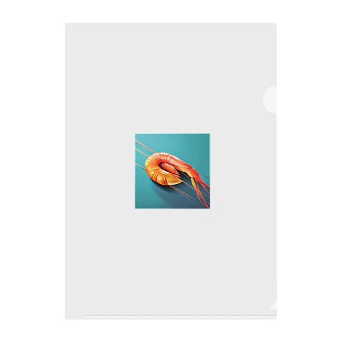 「海流の舞 - エビ」 Clear File Folder