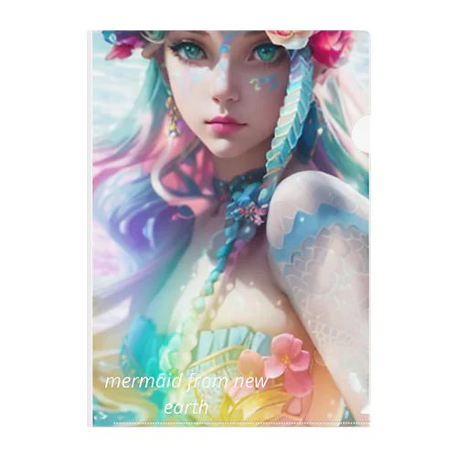 mermaid from new earth Clear File Folder