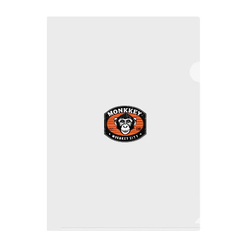 猿人ロック　ロゴ Clear File Folder