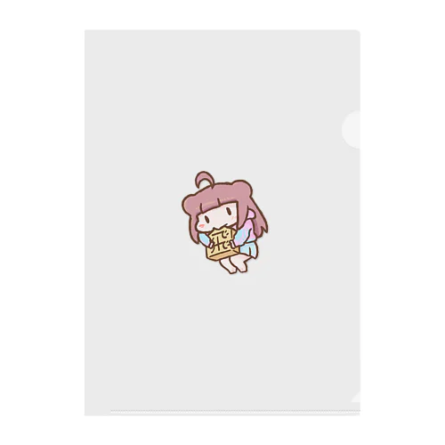飛車をぱくつく綾ちゃん Clear File Folder
