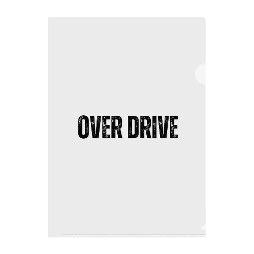 OVER DRIVE Clear File Folder