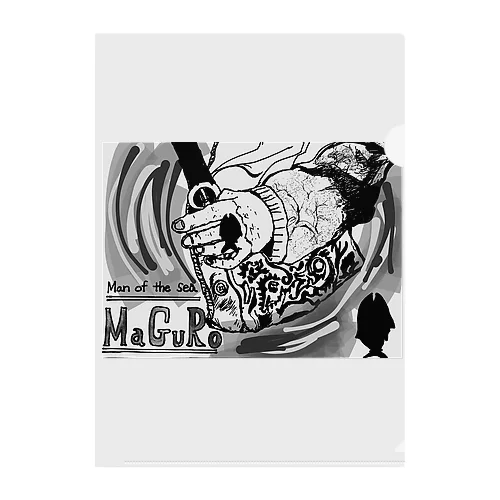 maguro Man of the sea Clear File Folder