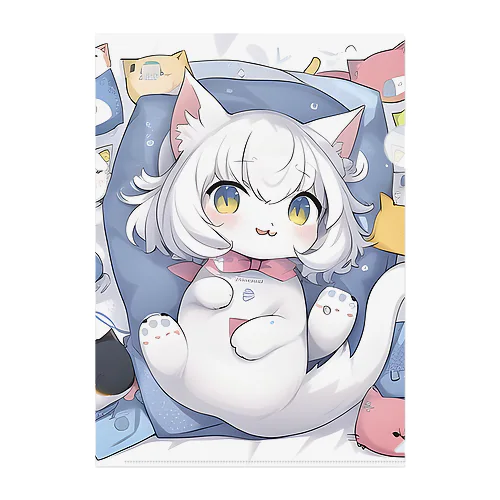 赤ちゃんネコタン Clear File Folder