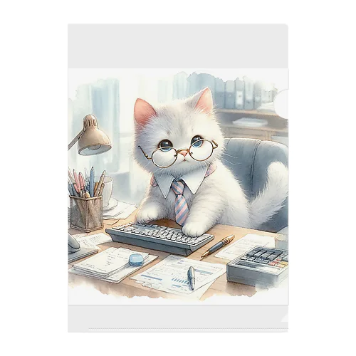 Mr. Office Cat クリアファイル