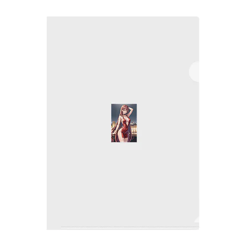 ドット絵しのぶちゃん Clear File Folder