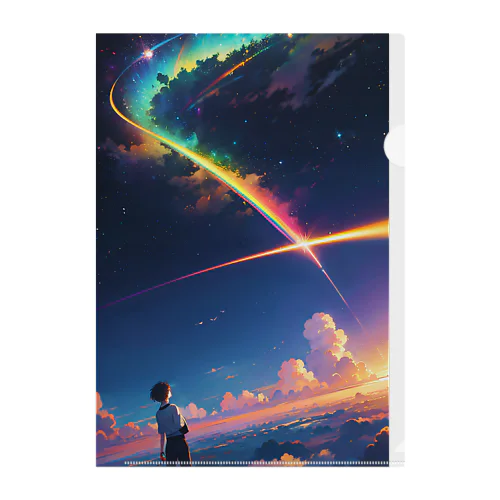 Rainbow Journey　〜刹那にかかる七色の架け橋の旅〜　No.4「虹色の終焉」 Clear File Folder