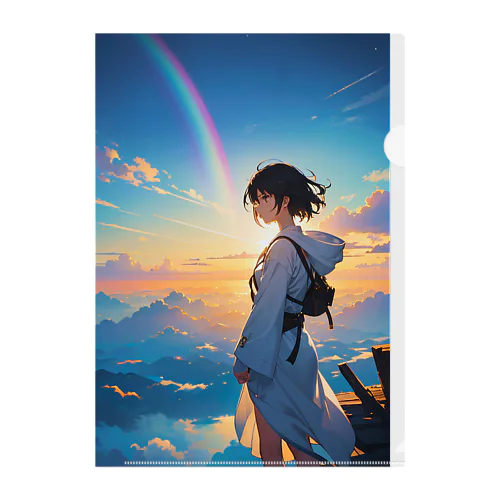 Rainbow Journey　〜刹那にかかる七色の架け橋の旅〜　No.3「虹の在処」 Clear File Folder